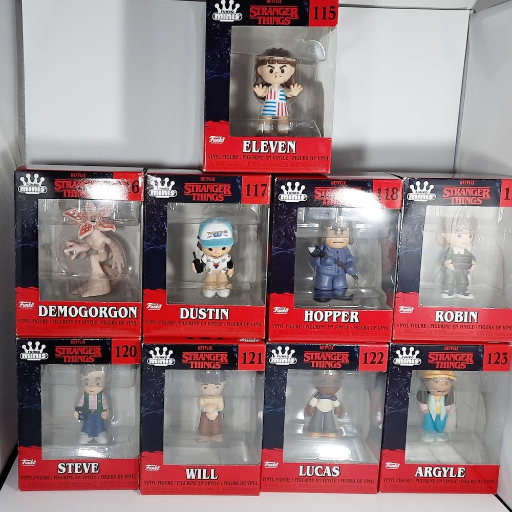 Stranger Things Funko Minis Complete Set of 9 Characters